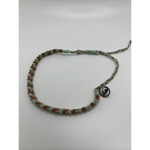 4ocean‎ Braided Bracelet Teal Blue and Pink Excellent Condition